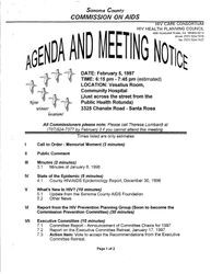 Agenda and meeting notice--February 5, 1997