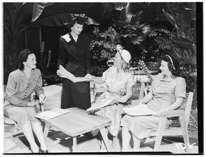 Club Activity, Los Angeles District, California Federation of Women's Clubs, (Roosevelt Hotel), 1951