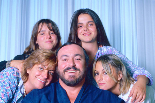 Close-up of Pavarotti family