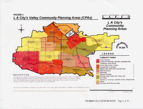 LA City's Valley Community Planning Areas
