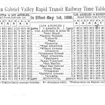 SGV RR Timetable