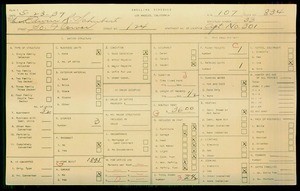 WPA household census for 124 S FLOWER, Los Angeles
