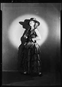 Lavine May in Spanish costume, Southern California, 1930