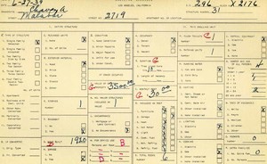 WPA household census for 2719 MALABAR, Los Angeles