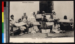 Children weaving, Algeria, ca.1920-1940