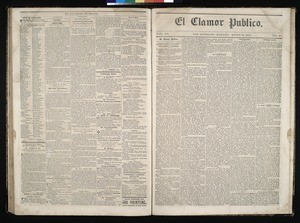 El Clamor Publico, vol. III, no. 47, Mayo 22 de 1858