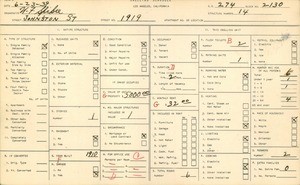 WPA household census for 1919 JOHNSTON ST, Los Angeles