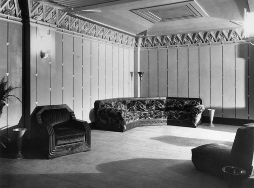 Corner couch, Pantages Theatre