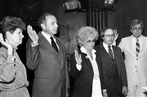 1983 - Swearing in of Burbank City Council