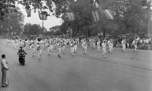 1929 Marching band, Theodore Roosevelt Junior High