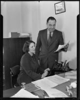 Roy S. Stockton and Hazel Elliott, 1935