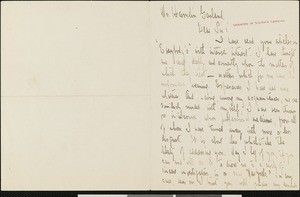 William J. Morris, letter, to Hamlin Garland