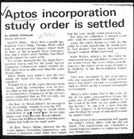 Aptos incorporation study order is settled