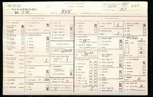 WPA household census for 858 W 9TH, Los Angeles County