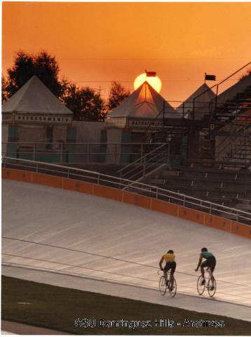 Olympic Cycling venue at sunset