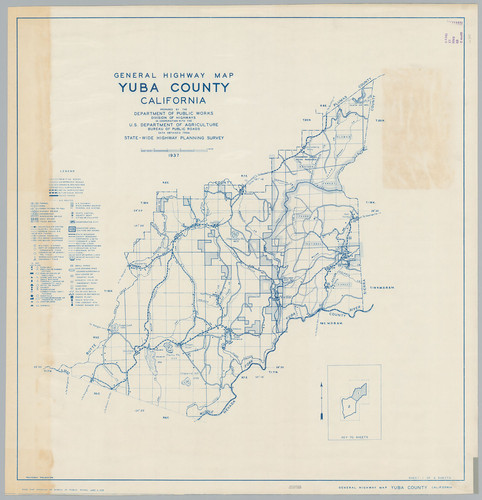 General Highway Map, Yuba County, Calif. Sheet 1