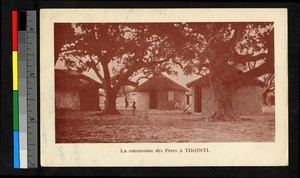 Exterior views of huts, Nigeria, ca.1920-1940