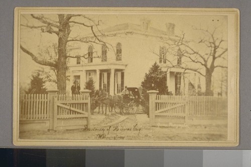 Residence of H. Jones, Esq. Wilmington [Illinois]. [Photograph by G.M. Greene, Wilmington, Ill.]