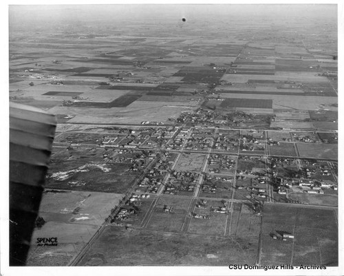 Looking east over Compton