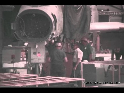 F-0769 McDonnell F-4 Phantom maintenance in US Navy Hangar