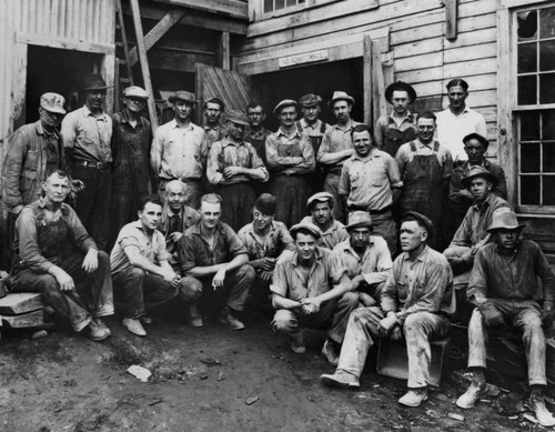 Crew at Engelmine copper mine