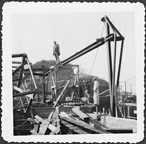 Photograph During Roof Construction