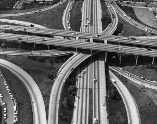 Four level interchange in 1961
