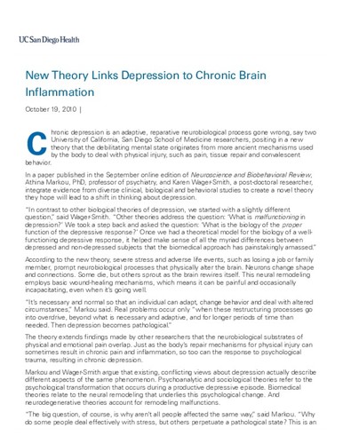 New Theory Links Depression to Chronic Brain Inflammation