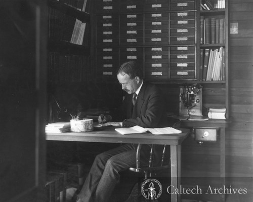 George Ellery Hale at his desk