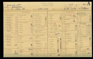 WPA household census for 234 S OLIVE STREET, Los Angeles
