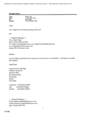 [Email from Jeff Jeffery to Nigel Espin regarding Dorchester Gold]