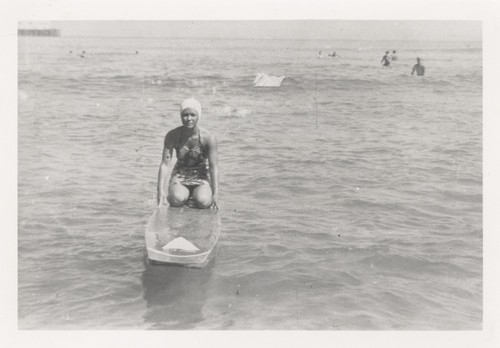 Shirley Templeman at Cowell Beach