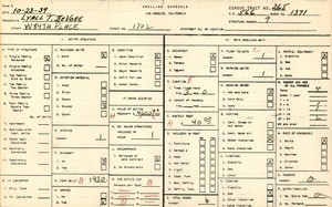 WPA household census for 1702 WEST 84TH PLACE, Los Angeles County