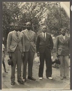 Chiefs of Marangu, Machame and Mwika with writer, Tanzania, ca.1930-1940