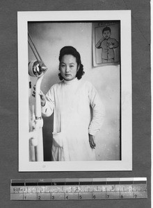 Doctor Wang in school of dentistry, Chengdu, Sichuan, China, ca.1945-1946