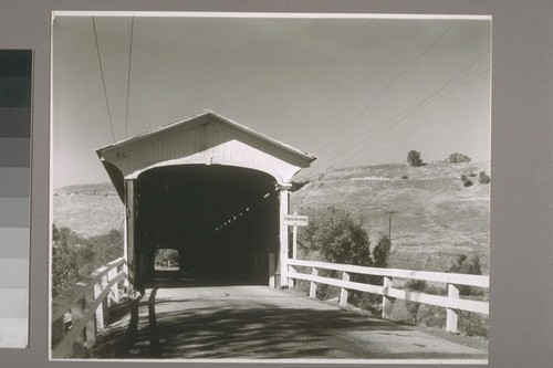 Knight's Ferry. Covered Bridge. 1950