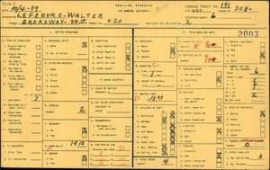 WPA household census for 420 BROADWAY ST, Los Angeles County