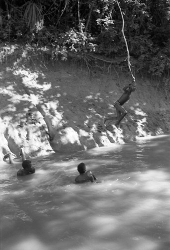 Boys playing in the river, San Basilio de Palenque, ca. 1978