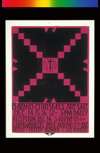 Chicano Chrismes [sic] Art Sale, Announcement Poster for