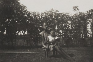 Baby Peter and his sister, Nigeria, 1934