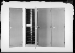 Steel cabinet, J. L. Davidson Co., Southern California, 1931