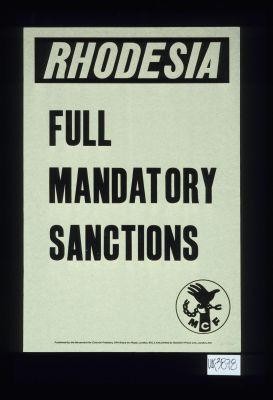 Rhodesia. Full mandatory sanctions