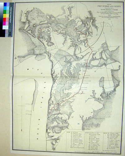 Map of Port Hudson and Vicinity Prepared by order of Major General N. P. Banks under the direction of Major D. C. Houston, Chief Engineer Dept. of the Gulf and Captain Peter C. Hains Corps of Engr's. 1864