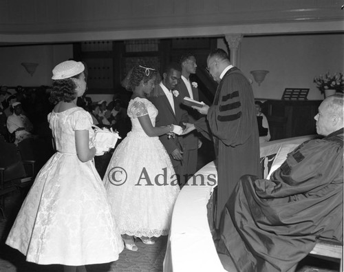 Wedding ceremony, Los Angeles, 1954