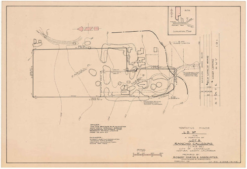 Tentative Minor Map for Portion of Lot 5, Rancho Calleguas