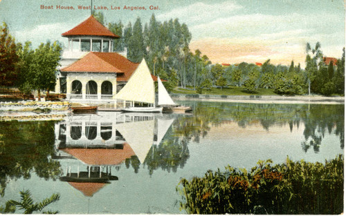 Boat House, West Lake, Los Angeles, Cal