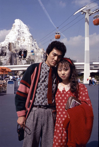 Japanese tourists at Disneyland