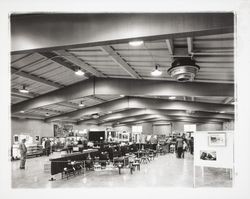 Interior of the Arts and Crafts building at the Fairgrounds, Santa Rosa, California, 1960