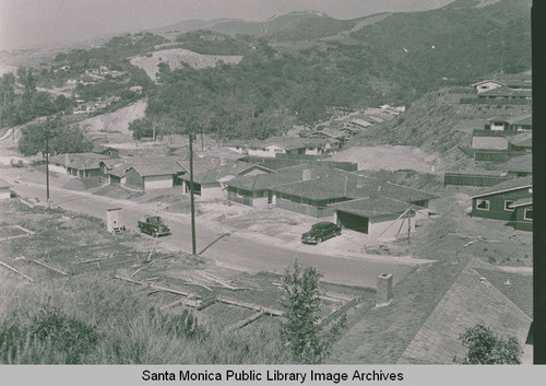 Las Pulgas Canyon Southdown Estates Subdivision showing Las Pulgas Road in Pacific Palisades