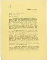 Letter from Julia Morgan to William Randolph Hearst, November 12, 1923